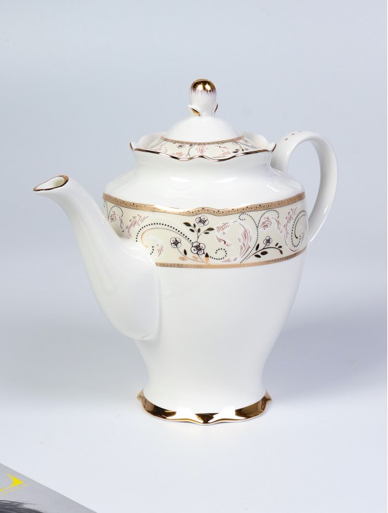 1500 mL Golden Design Tea Pot With Gift Box